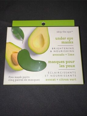 Skip the Spa  Avocado + Lime Under Eye Masks